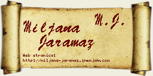 Miljana Jaramaz vizit kartica